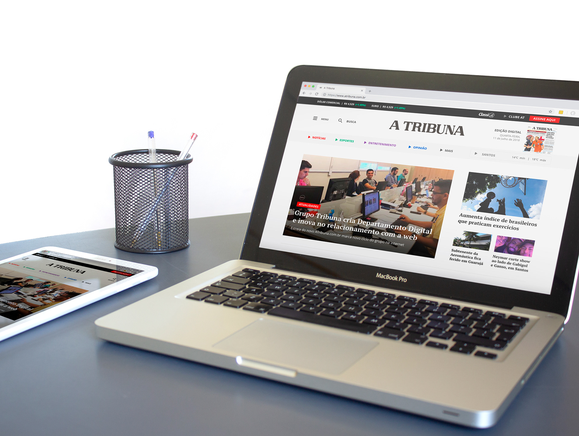 Redação de jornal — bastidores da publicação